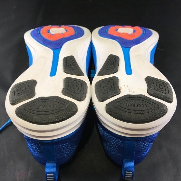 NIKE Air Zoom FLYKNIT Lunar 2 Blue Orange White Womens 8 US 39 EUR Running Shoes - Picture 8 of 14